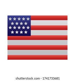 usa flag degraded style vector illustration design