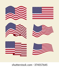 usa flag design 