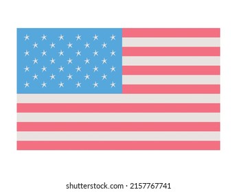 usa flag design over white