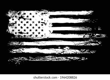 USA Flag. Distressed American flag with splash elements, flag of America, patriot, military flag,