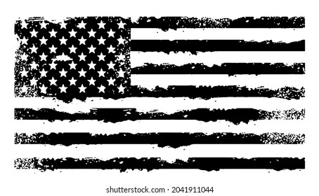 USA Flag Distressed American flag with splash elements flag of America patriot military flag