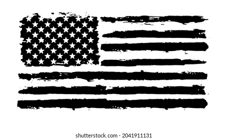 USA Flag Distressed American flag with splash elements flag of America patriot military flag