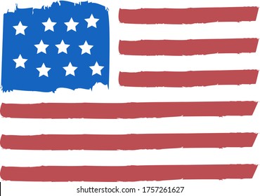 USA Flag, Distressed US Flag, Grunge Flag, American Flag