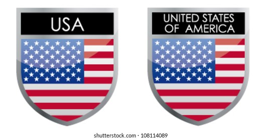 USA flag emblem