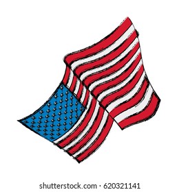 USA flag emblem