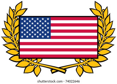 usa flag emblem