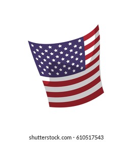USA flag emblem vector illustration graphic design