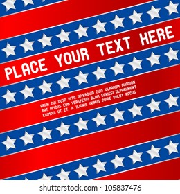 Usa flag flyer template