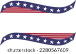 usa flag frame with copy space for your text or design