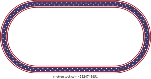 usa flag frame with copy space for your text or design
