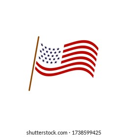 Plantilla de diseño gráfico de marca de Estados Unidos vector ilustración aislada