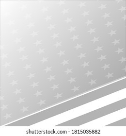 USA flag grey pale background banner