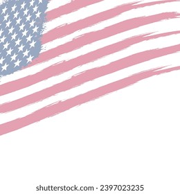 USA flag grunge background, american patriotic poster