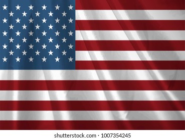 Usa Flag Illustration Background High Resolution Stock Vector (Royalty ...