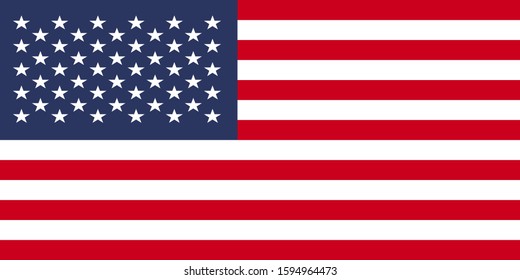 usa flag illustration vector. rectangle design. square design.