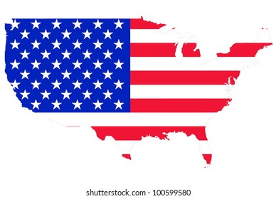 USA flag illustrator.