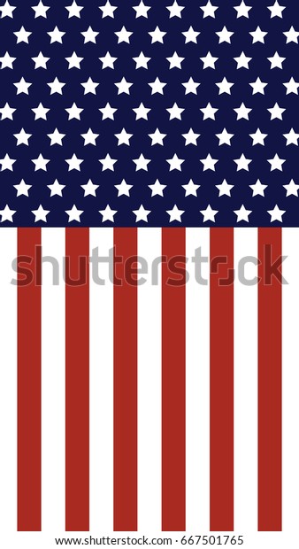 Usa Flag Independents Day Mobile Phone Stock Vector (Royalty Free ...