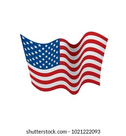 Usa Flag Isolated Stock Vector (Royalty Free) 1021222093 | Shutterstock