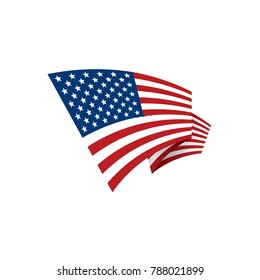 USA Flag isolated