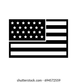 usa flag isolated icon