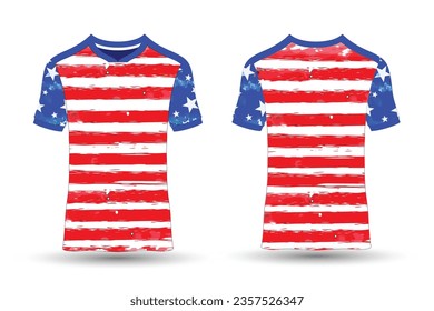 USA Flag Jersey Design Template