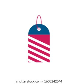 Usa flag label design, United states america independence labor day nation us country and national theme Vector illustration