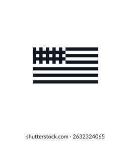 USA flag logo icon sign Modern design