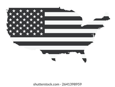 	
USA flag map. vector illustration	