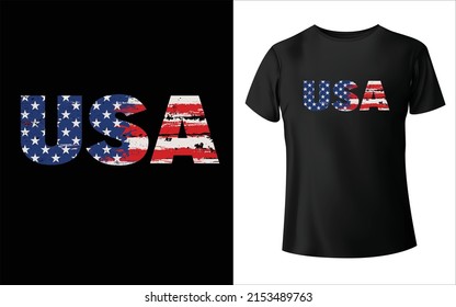 Usa flag memorial day vector for t shirt design