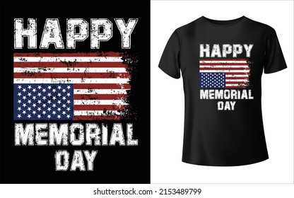 Usa flag memorial day vector for t shirt design