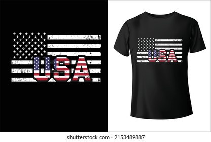 Usa flag memorial day vector for t shirt design
