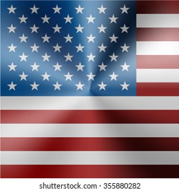 USA flag metallic