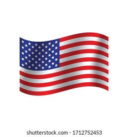 USA  flag. Nation vector USA flag