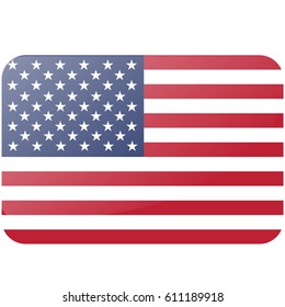 USA flag. official colors and proportion correctly. National United State of America flag. Vector illustration of american flag. EPS10.