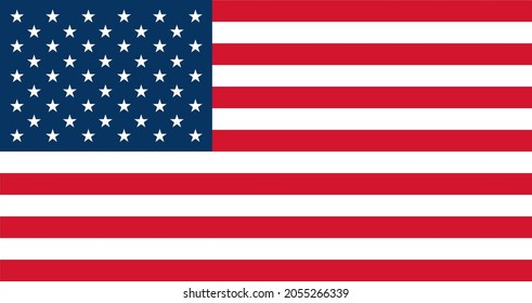 USA flag - original colors and proportions. United States Vector illustration EPS 10
