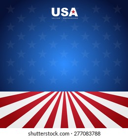 USA flag pattern background.Illustratiom EPS10