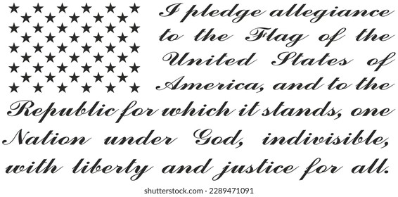 USA Flag Pledge svg, Nine Line Pledge, USA Flag Svg, American Flag Slogan Svg, Cricut cut files, Silhouette cameo, Digital Download