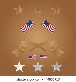 USA Flag. Red blue flag and stars. Happy 4th of july. USA Day.