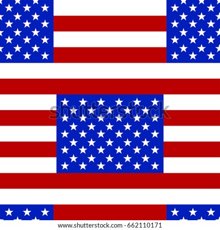 Usa flag. Seamless pattern.