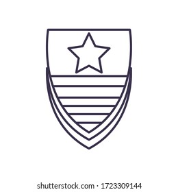 Flaggenmarktsymbol-Design, Unabhängigkeitstag in den Vereinigten Staaten und nationales Thema Vektorgrafik