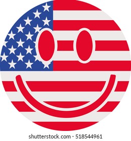 USA flag Smiley 