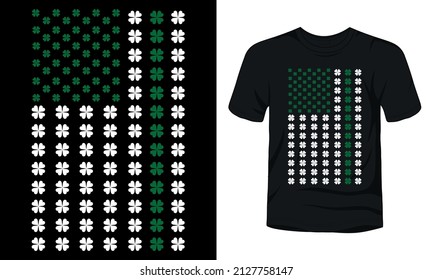 "USA Flag St Patrick's day" t-shirt design.