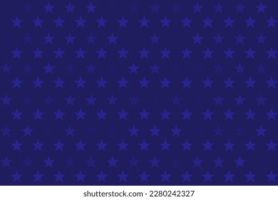 Patrón sin foco de la bandera de los Estados Unidos, 4 de julio de 2014, Antecedentes de las Estrellas Azules para festejos, Día del Presidente de los Estados Unidos, Día conmemorativo, Ilustración vectorial