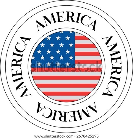 USA FLAG STICKER ,FLAG SIMBOL