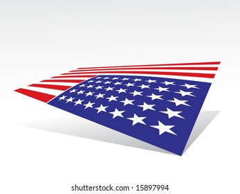 USA flag in style