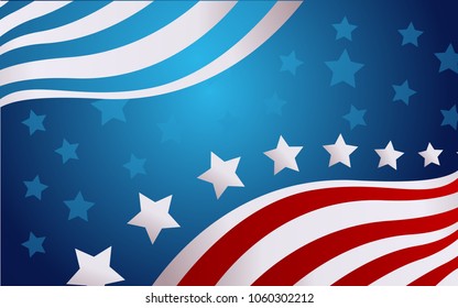 USA flag in style vector