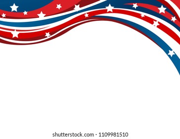 USA flag in style vector