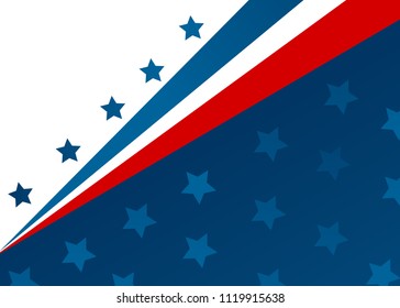 USA flag in style vector