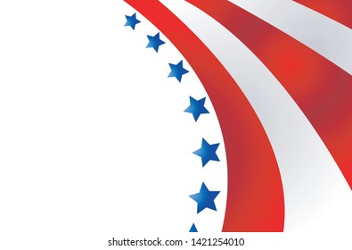USA flag in style vector