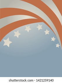 USA flag in style vector